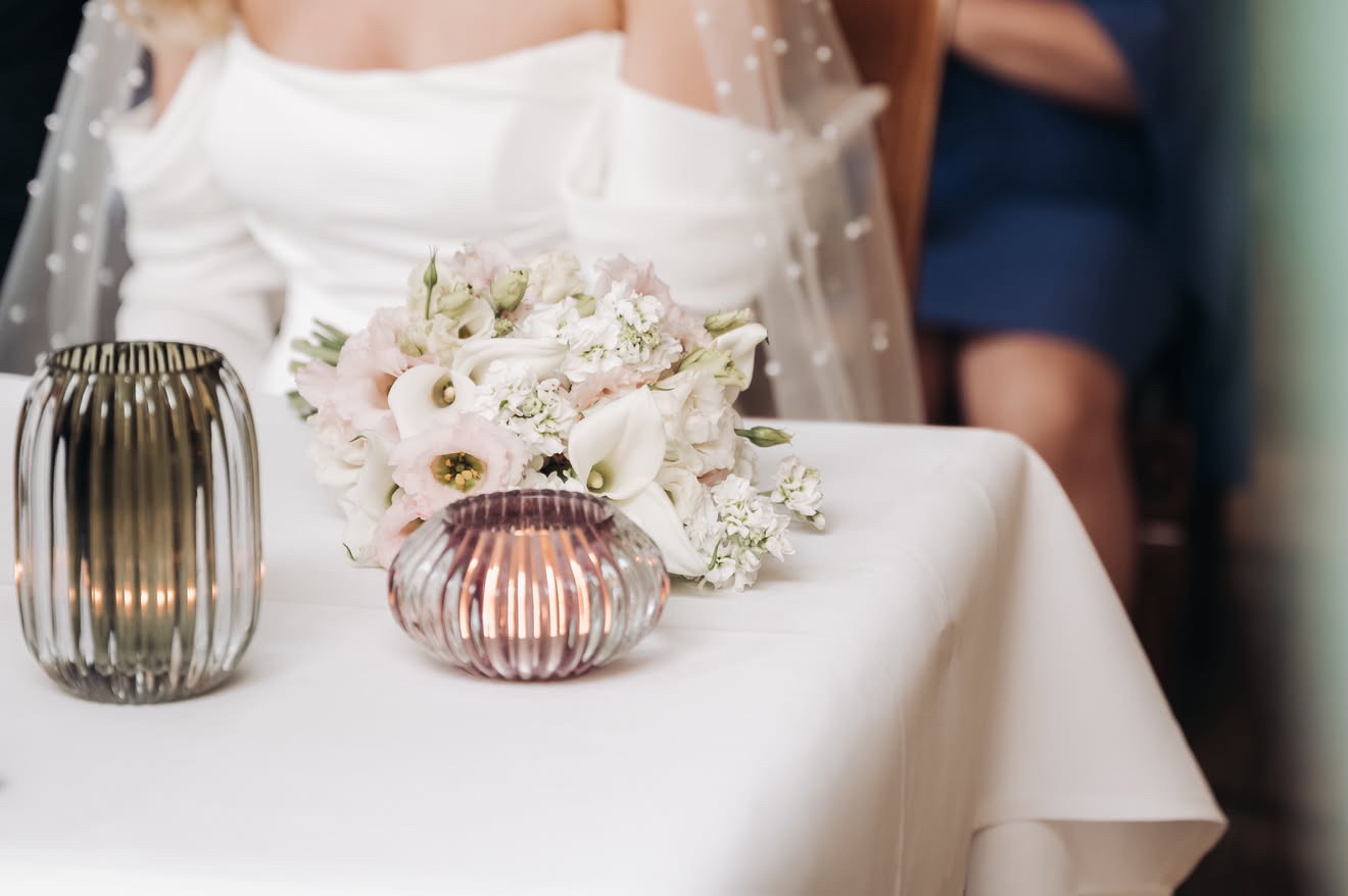 Florales Detail einer Hochzeit von Happy Flowers